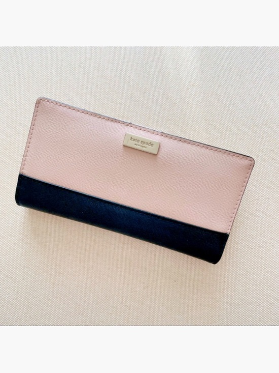 kate spade Handbags - Kate Spade New York Staci or Laurel Way colorblock wallet in pink and black